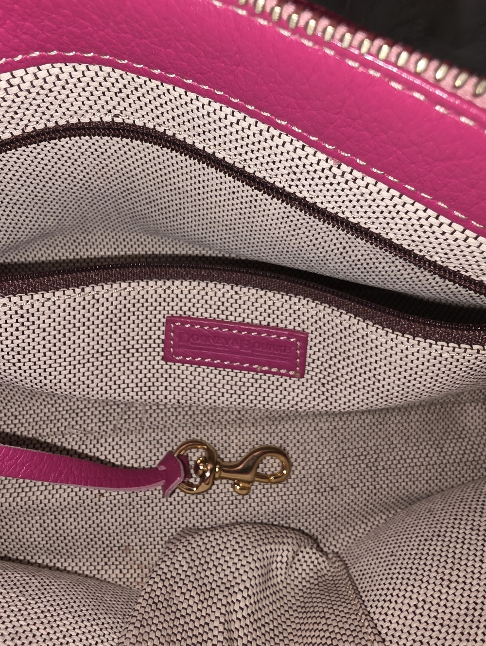 Dooney and Bourke Pink Y2K Monogram Vintage Shoulder Bag - Picture 9 of 12